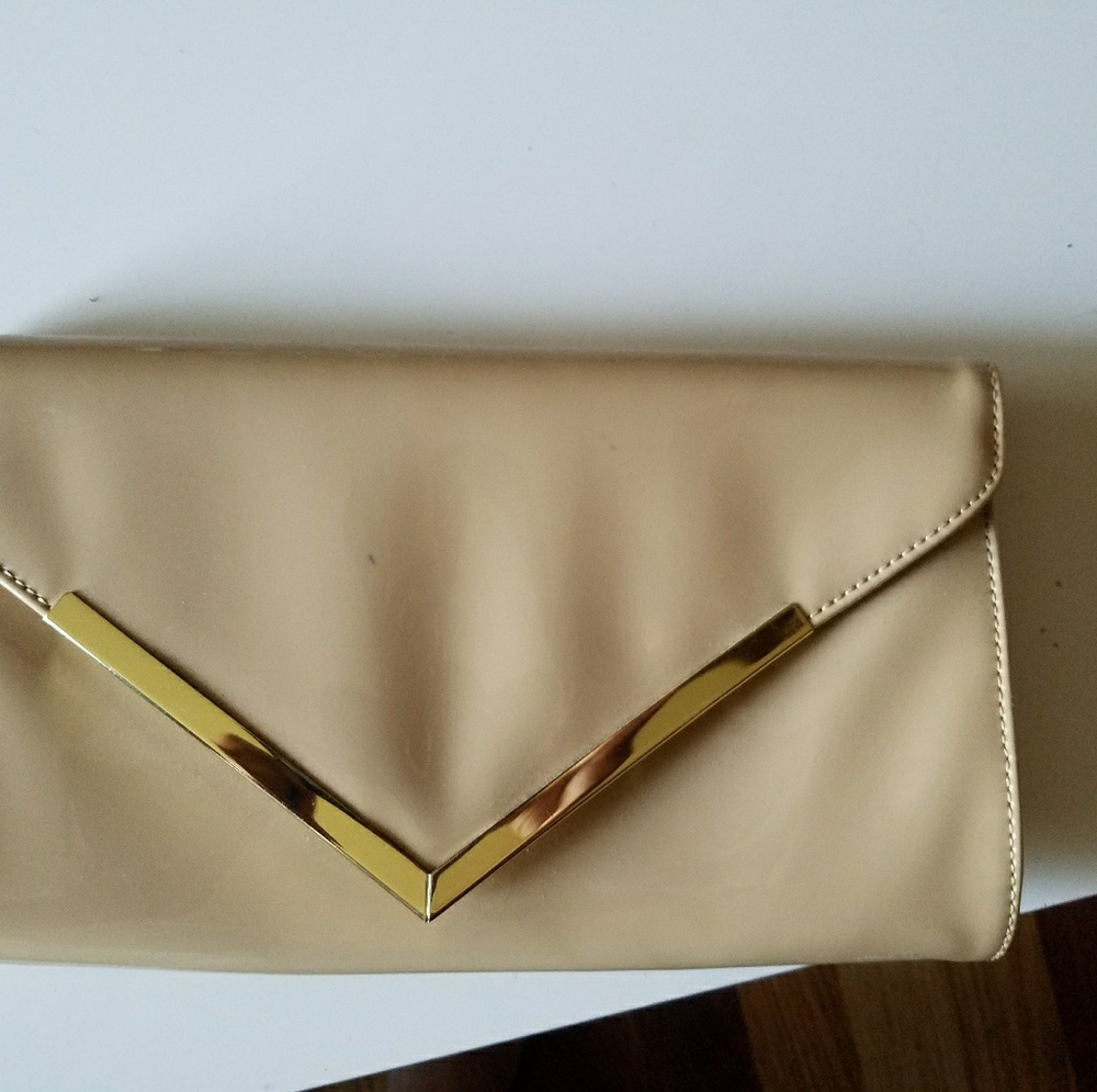 Oversized Gold Clutch/Crossbody